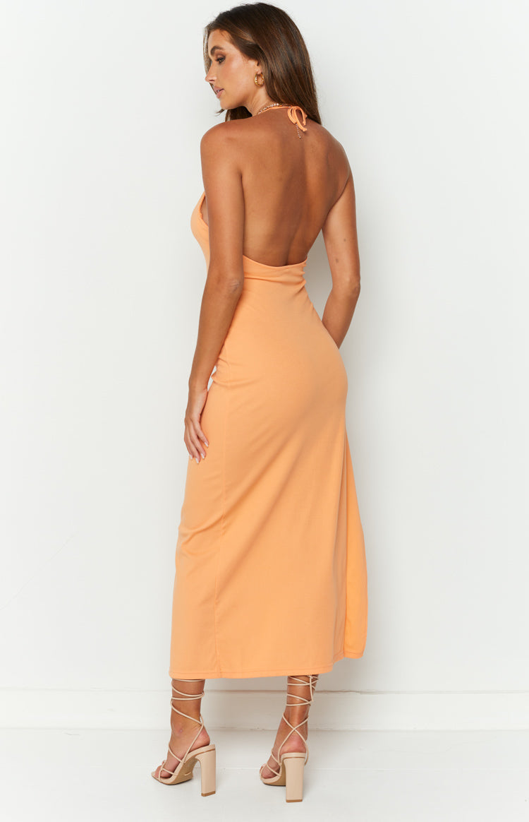 Janie Orange Maxi Dress