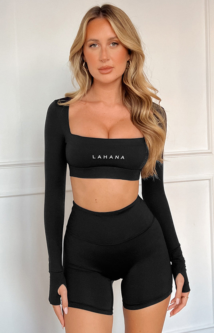 Lahana Chi Chi Black Long Sleeve Top