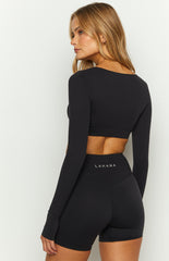 Lahana Chi Chi Black Long Sleeve Top