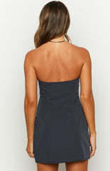 Lauren Navy Strapless Mini Dress