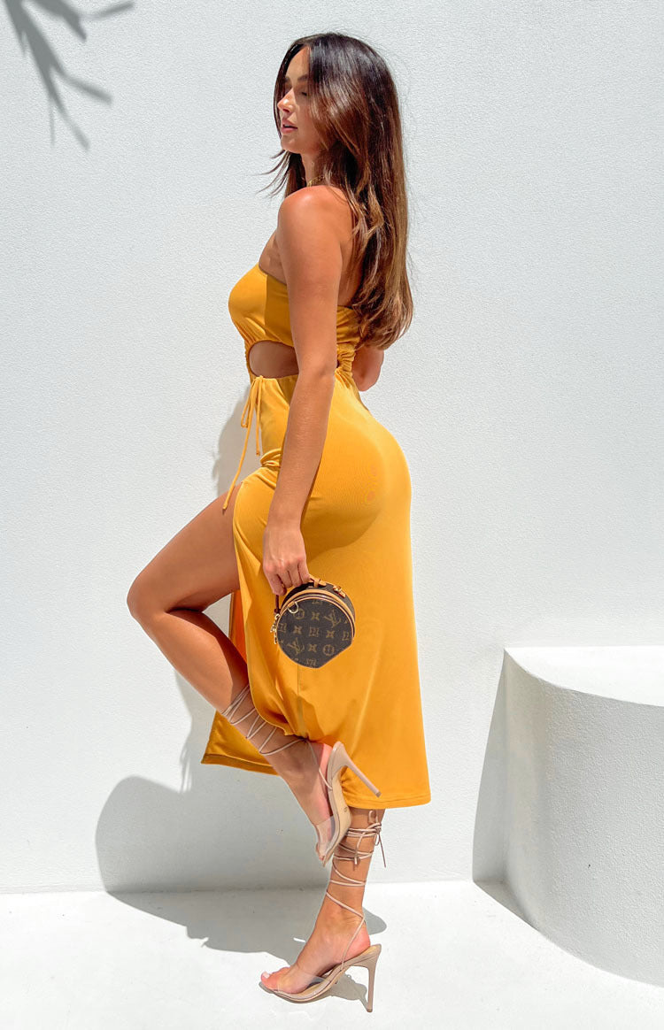 Luca Yellow Maxi Dress