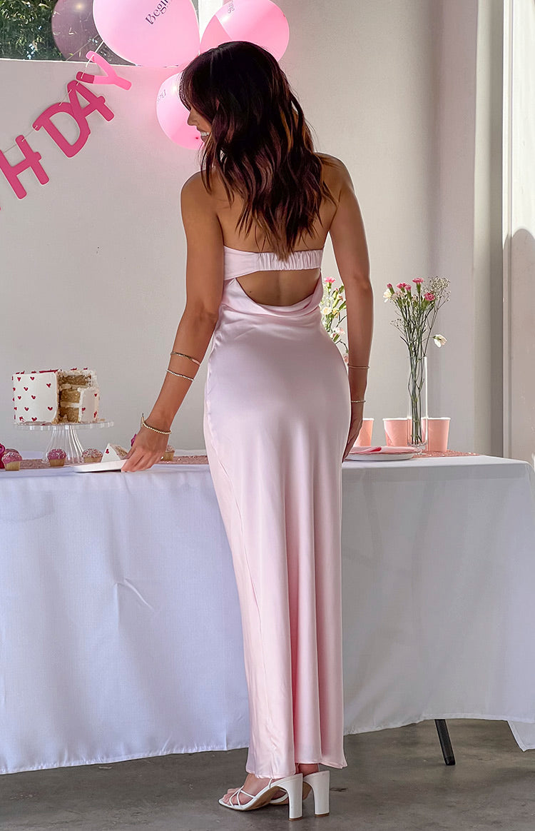 Maiah Light Pink Maxi Dress
