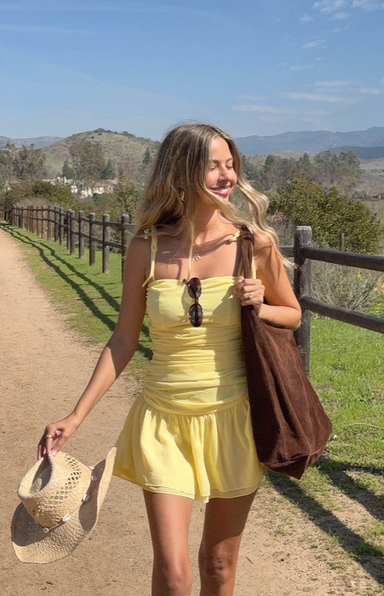 Milly Yellow Mini Dress