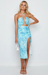 Morena Blue Midi Dress