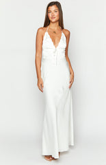 Nicole White Maxi Dress