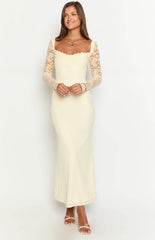 Orlanda Cream Maxi Dress