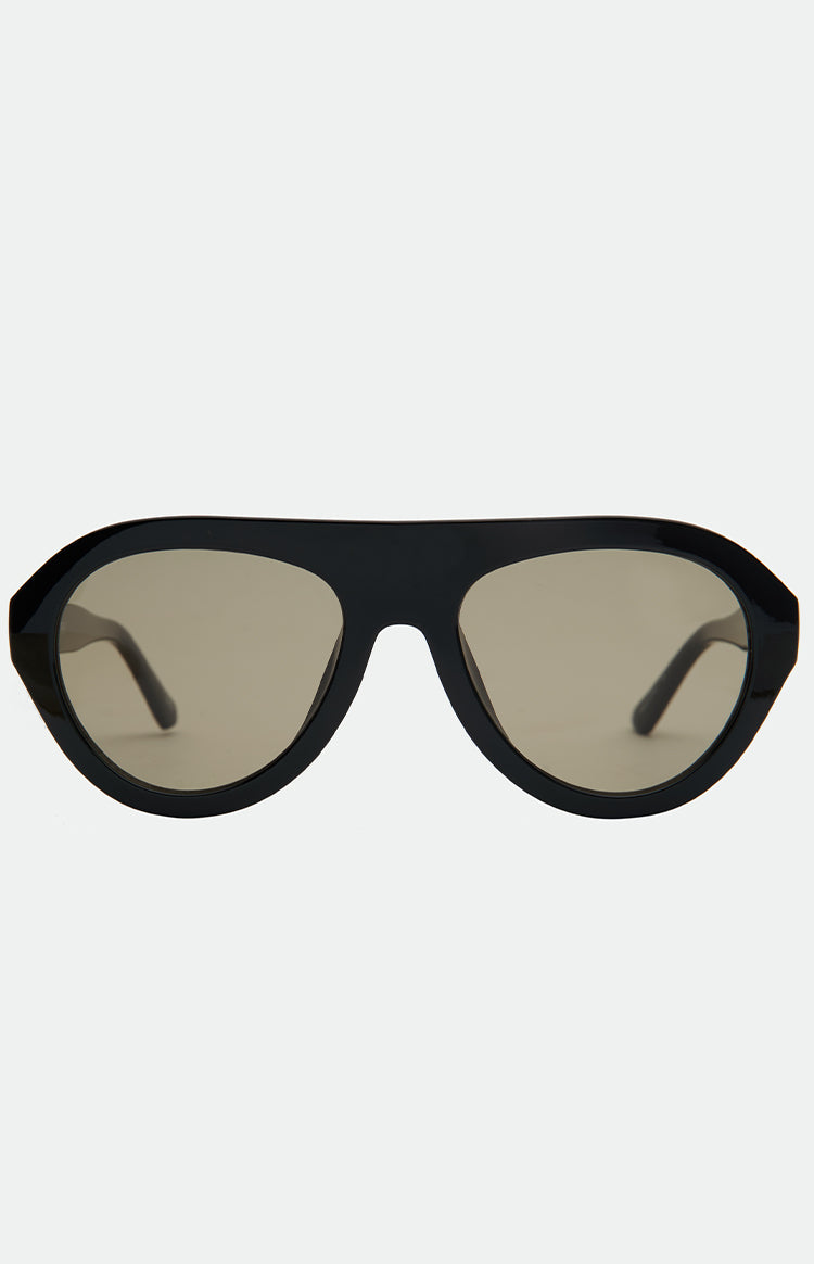 Otra Eyewear Maddy Black Aviator Sunglasses