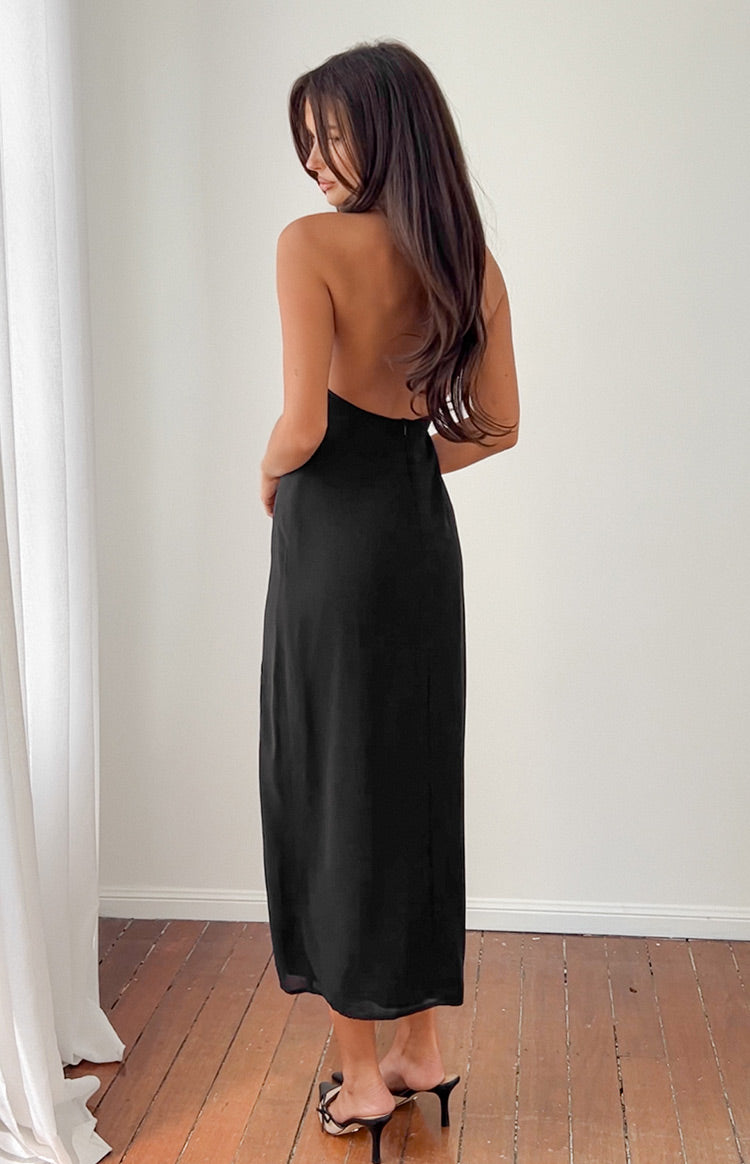 Portia Black Maxi Dress