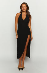 Portia Black Maxi Dress