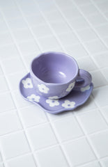 Posy Purple Mug Set