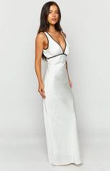 Rebel Rose Black And White Contrast Maxi Dress