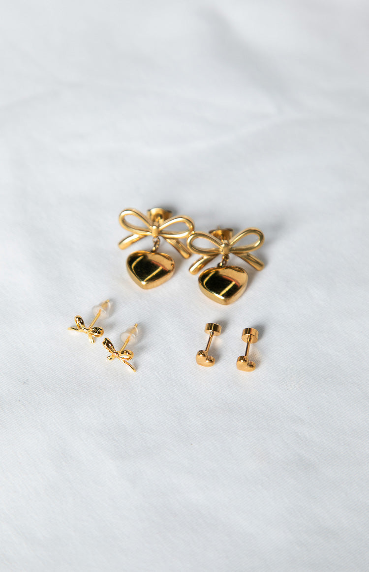 Rianne Gold Earrings 3 Pack