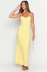 Sonia Yellow Maxi Dress