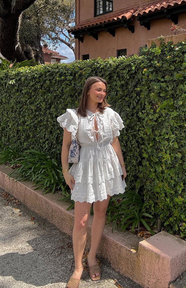 Savannah White Mini Dress