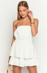 Sia White Strapless Mini Dress