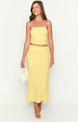 Silvie Yellow Maxi Skirt
