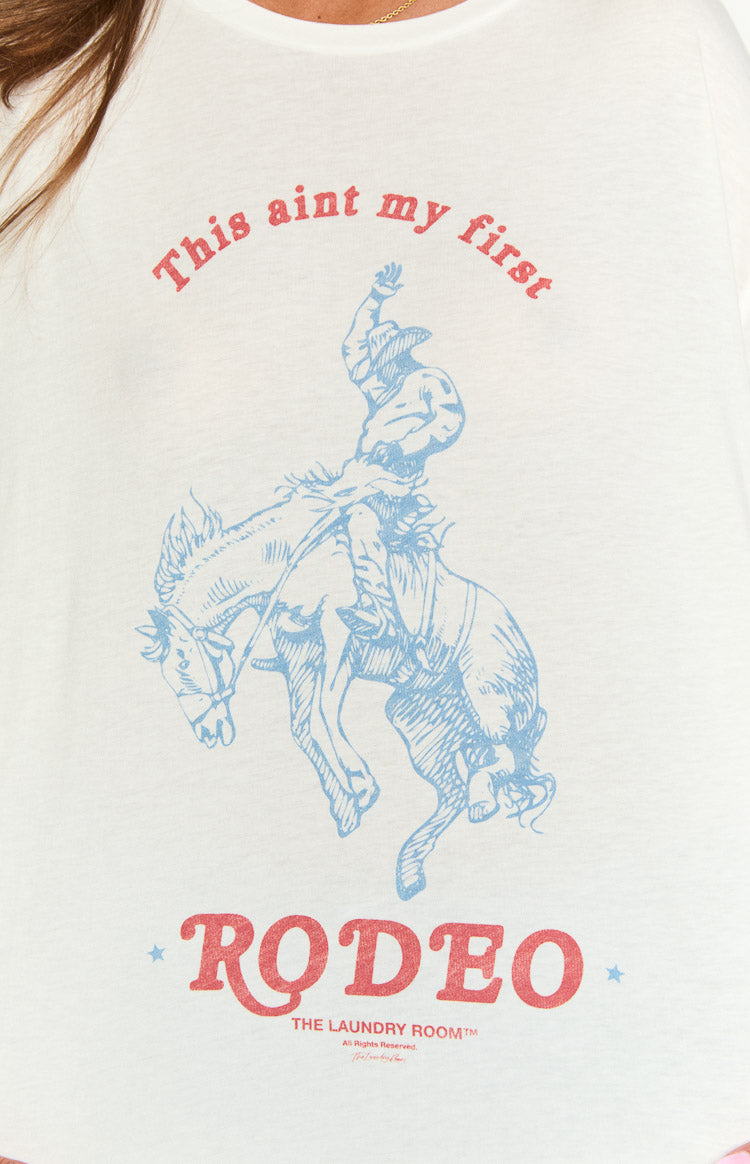 The Laundry Room First Rodeo White Oversized Tee