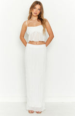 The Moment White Maxi Skirt