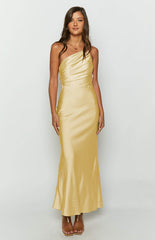 Tina Yellow Formal Maxi Dress