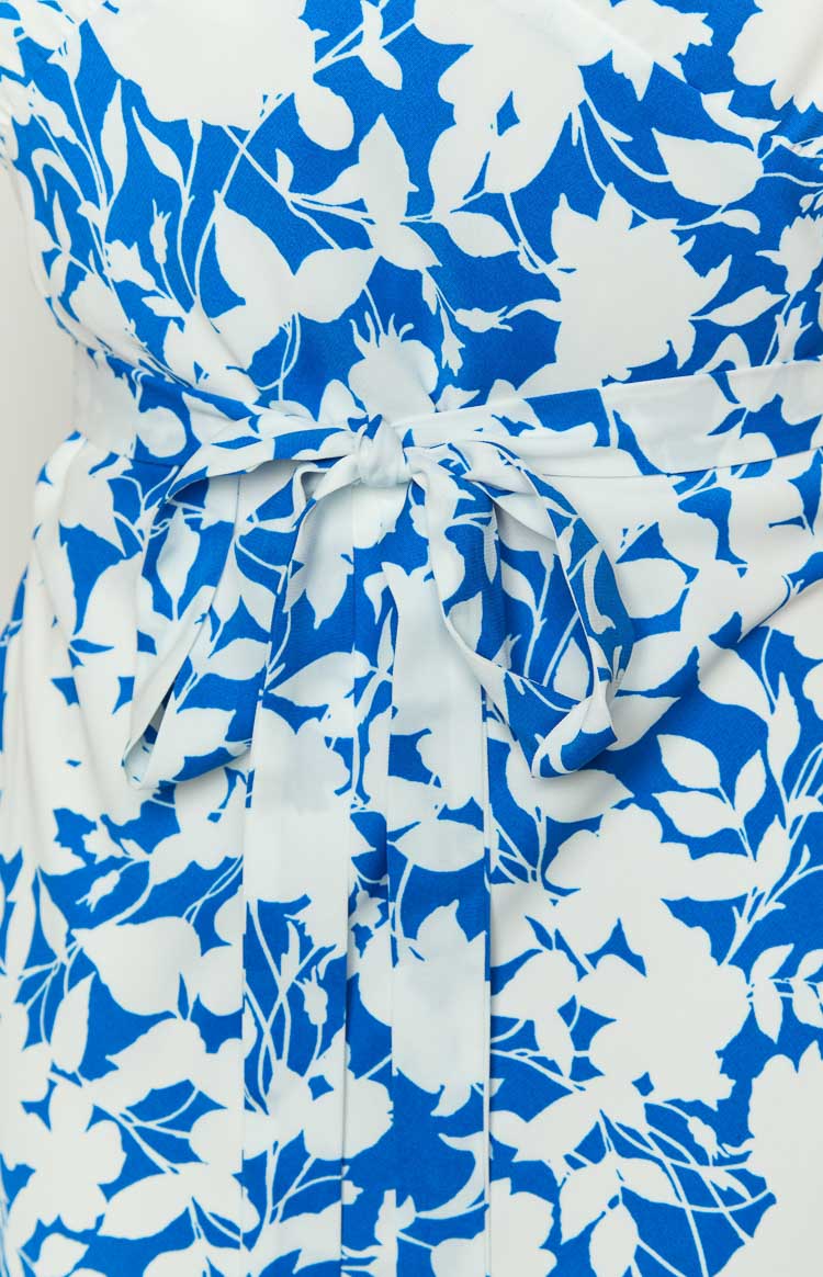 Verlaine Blue Floral Maxi Dress