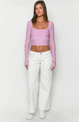 Vida Lilac Long Sleeve Top