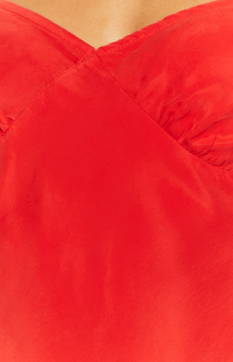 Waves Red Mini Dress