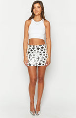 Zane Silver Star Mini Skirt