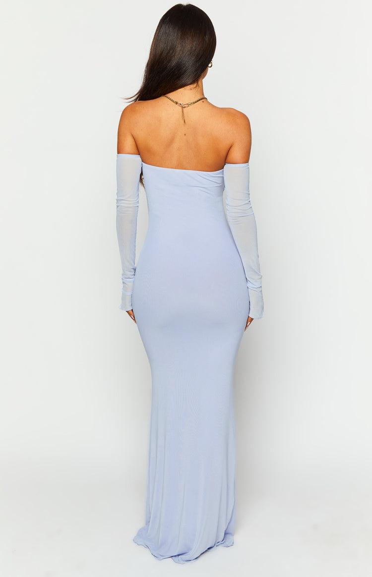 Odette Lilac Long Sleeve Formal Maxi Dress