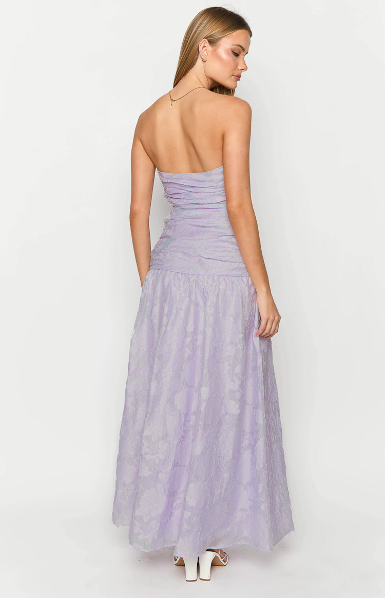 Sinclair Lilac Strapless Maxi Dress