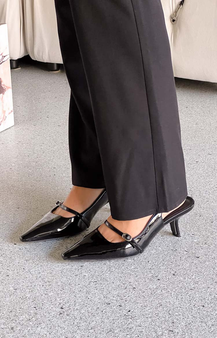 Therapy Parlour Black Patent Heels